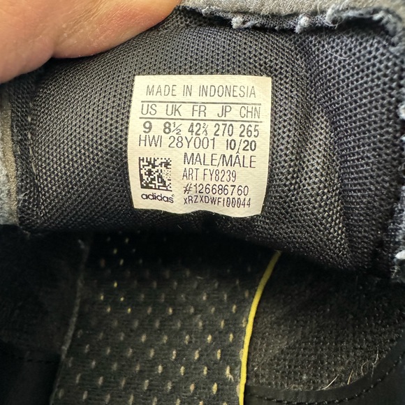 Black adidas mens Grand Court Sneaker - Picture 6 of 12